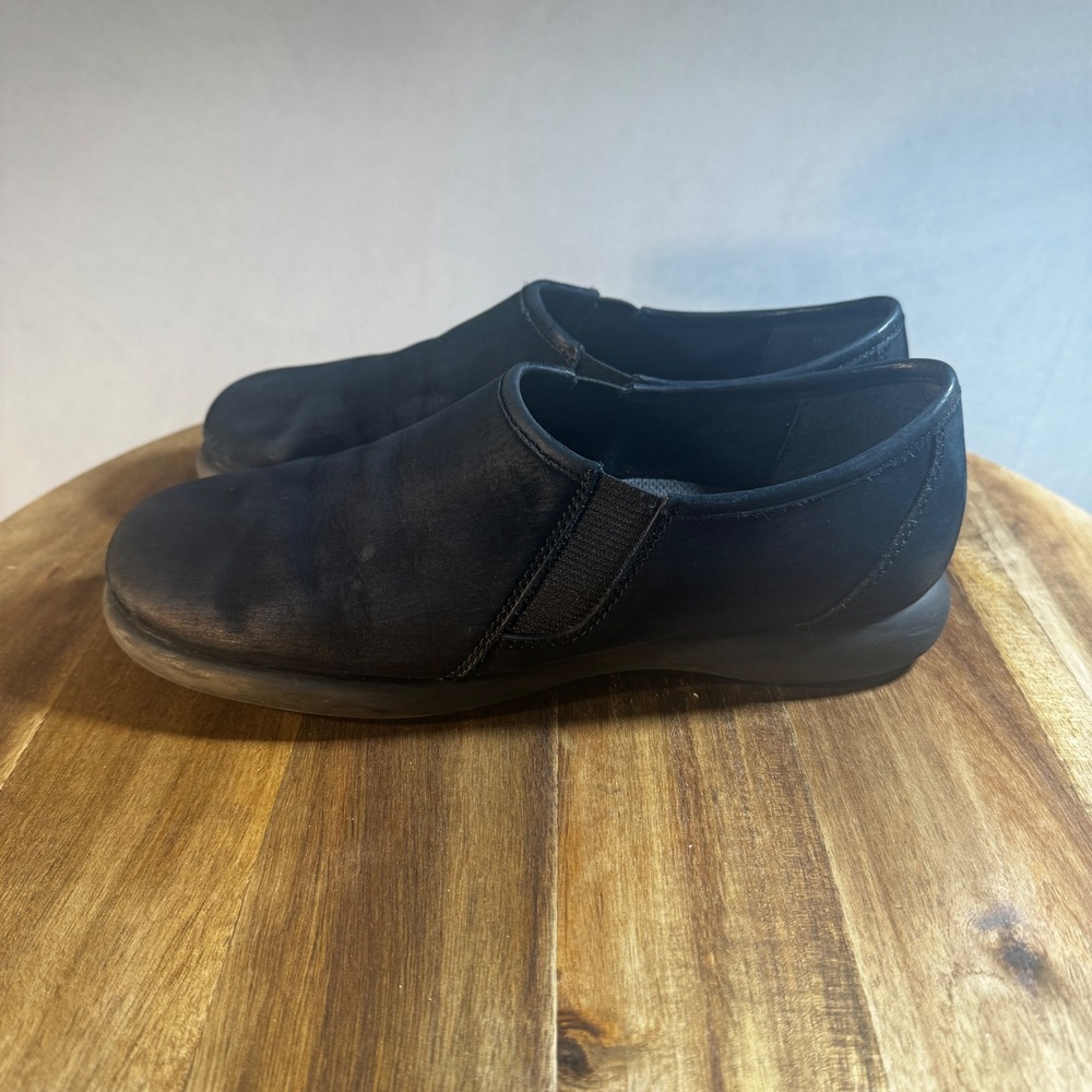 Easy Spirit Anti-Gravity‎ Womens 8M Navy Blue Leather Loafers Walking Shoes